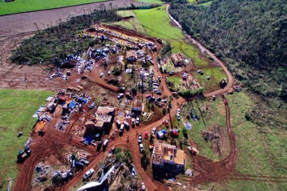 Estragos atingiram praticamente somente as 

áreas rurais das cidades