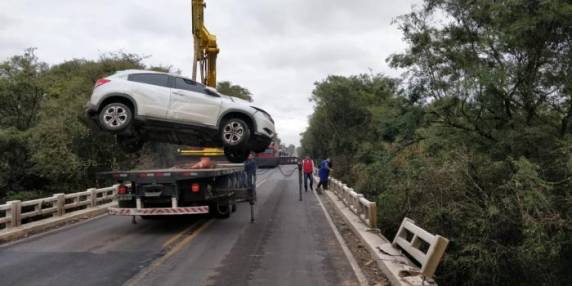 Otília Zago, 92 anos, Elisete Zago Antoniazzi, 67, e Fernanda Antoniazzi, 29, estavam em uma Honda HRV que saiu da pista e caiu de uma ponte