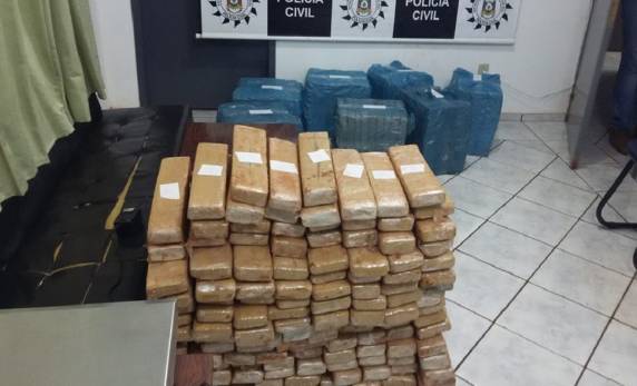 Droga estava em um galpão perto da ERS 

168