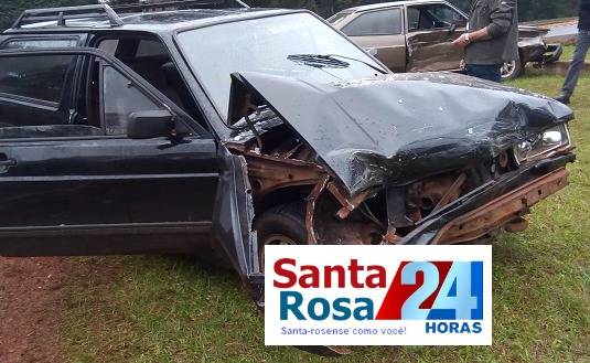 Colisão
envolve dois veículos na RS 344 em santa Rosa - foto 3