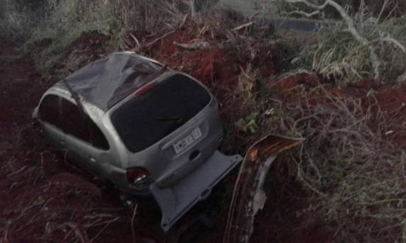 Internauta flagra veículo após capotagem na RS 342 em Independência - foto 2