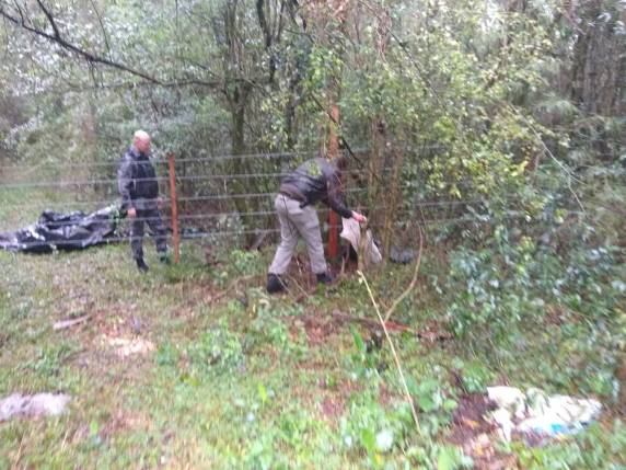 Brigada Militar apreende tabletes de maconha que estavam escondidos num mato, em Alecrim - foto 4