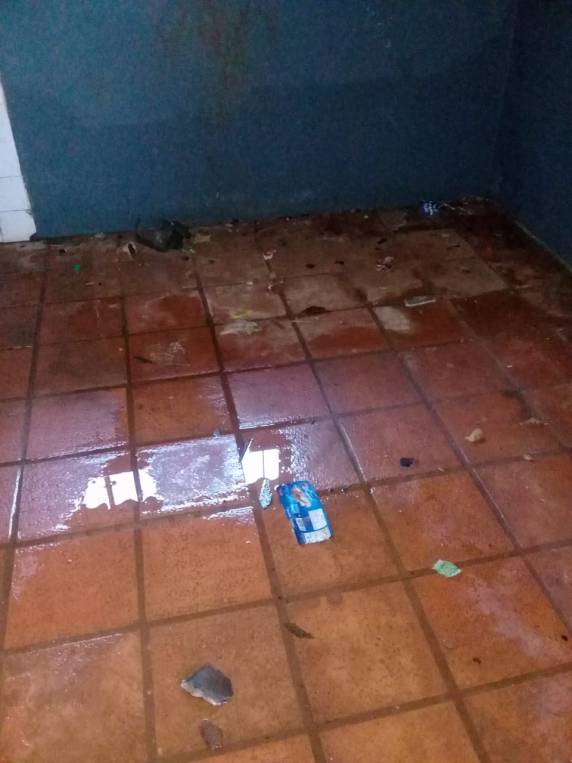 Vândalos danificam banheiros da quadra do bairro
Cohab, em Três de Maio - foto 8