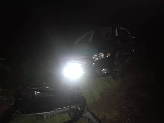Acidente envolve carro e ambulância em trevo de Cruz Alta - foto 4