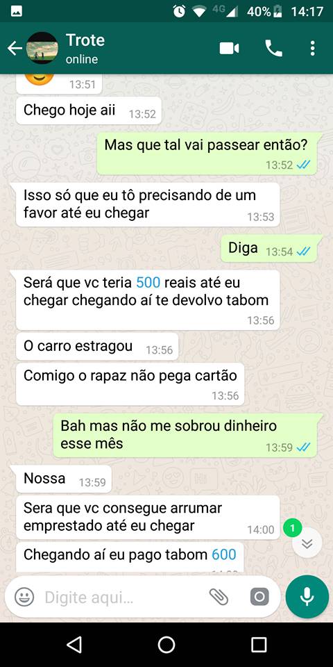 Tentativa de golpe do carro estragado pelo
whatsapp em Santo Augusto - foto 3