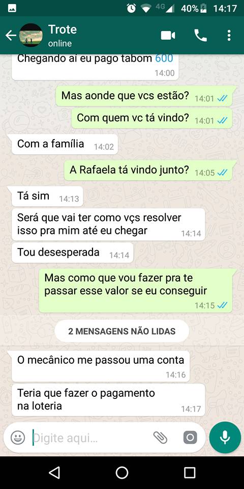 Tentativa de golpe do carro estragado pelo
whatsapp em Santo Augusto - foto 4