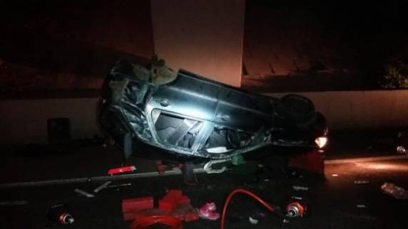Animal estava 

caído sobre a pista, pois já havia sido atingido por uma carreta antes de acidente com Palio, onde estava menina de quatro anos e mais três familiares