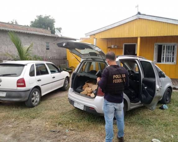 PF realiza operação contra tráfico internacional de drogas no
Sul do RS - foto 2
