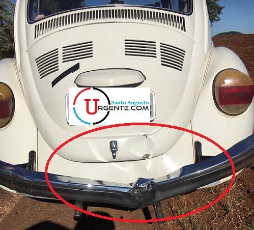 Colisão de moto contra Fusca deixa um ferido na RS 571 em Chiapeta - foto 2