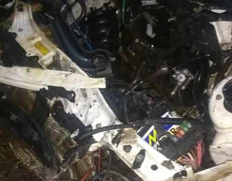 Acidente com cinco militares de Alegrete deixa dois feridos e um
Pálio destruído - foto 3