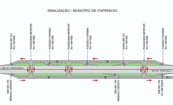 Por causa de supermercado, trânsito na Marginal Oeste ganha novo sentido em
Itapema - foto 2