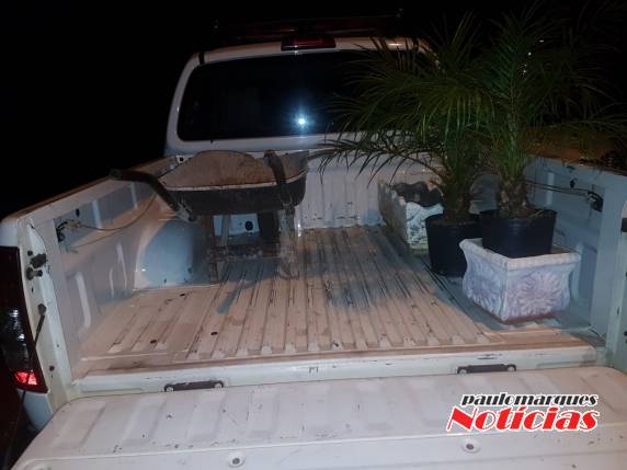 Elemento é preso e vasos furtados são recuperados pela Brigada Militar, em Horizontina - foto 3