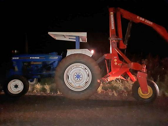 Operador do implemento disse que havia tomado uma lata de cerveja e também não possuía habilitação