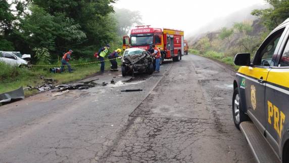 Colisão ocorreu na manhã deste domingo (23) em Guaraciaba