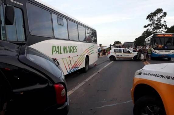 Acidente 

ocorreu próximo à praça de pedágio