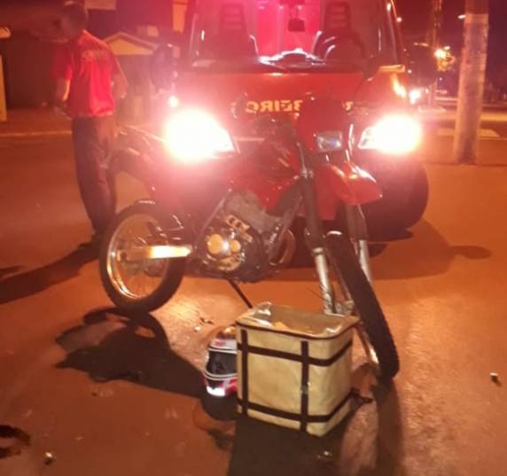 Colisão de moto e carro deixa homem ferido na Dahne de Abreu em Horizontina - foto 2