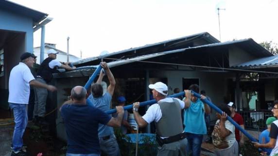 Incêndio atinge moradia na rua Itaqui em Tenente Portela - foto 6