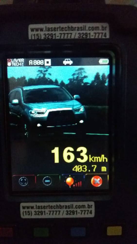 Fiscalização de velocidade na BR 480, em Chapecó, hoje - foto 4