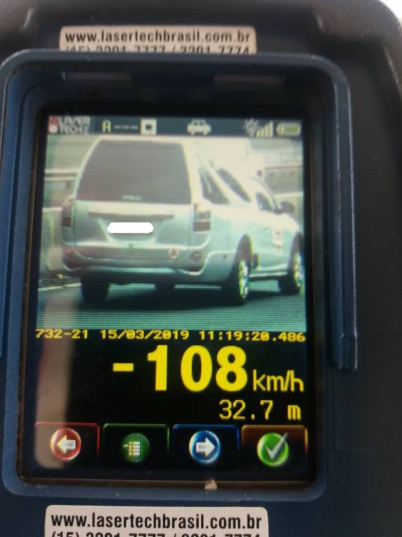 Fiscalização de velocidade na BR 480, em Chapecó, hoje - foto 3