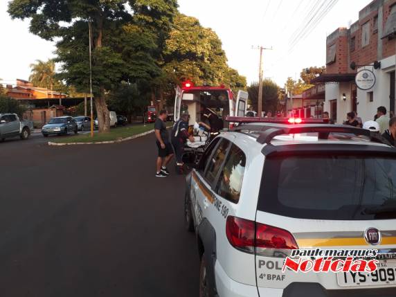 Veículos colidiram na rótula de entroncamento da Av. Santa Rosa com a Rua Riachuelo