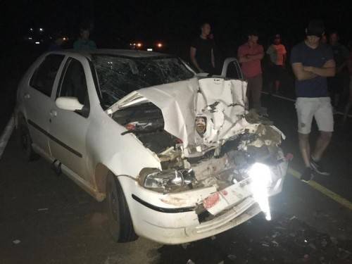 Batida ocorreu na RSC-480 na noite desta sexta-feira (29)
