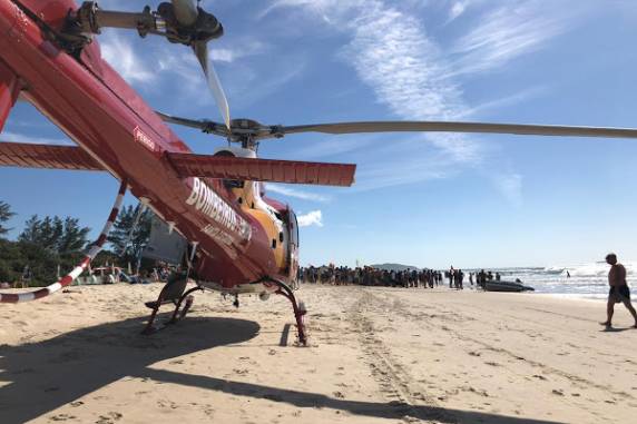 Caso ocorreu enquanto outra vítima era socorrida por helicóptero dos bombeiros