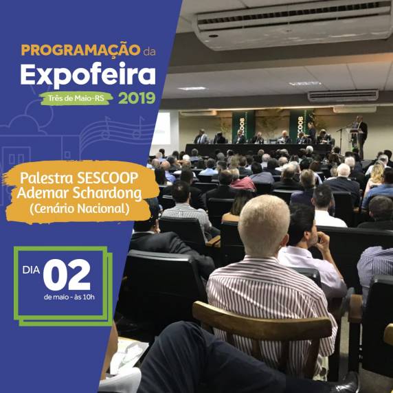 ?Desafios para o crescimento econômico? é tema do evento, com o consultor empresarial Ademar Schardong