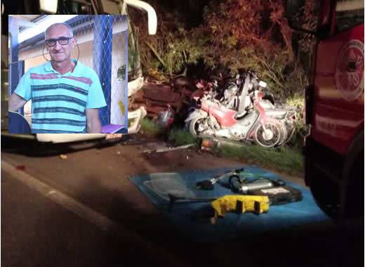 Sérgio Wisniewski se envolveu em um acidente de trânsito na BR 282, em Campos Novos