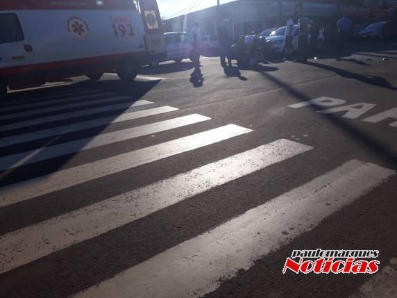 Acidente envolve carro e moto e deixa mulher ferida em rótula de Três de Maio - foto 4