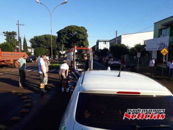 Acidente envolve carro e moto e deixa mulher ferida em rótula de Três de Maio - foto 3