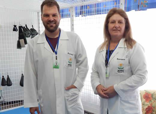A Apae de Três de Maio conta com a atuação de dois fisioterapeutas