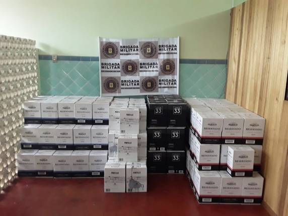Material foi recolhido em Porto Soberbo, localidade do município onde é possível cruzar a fronteira com a Argentina em uma balsa pelo Rio Uruguai. Ninguém foi preso