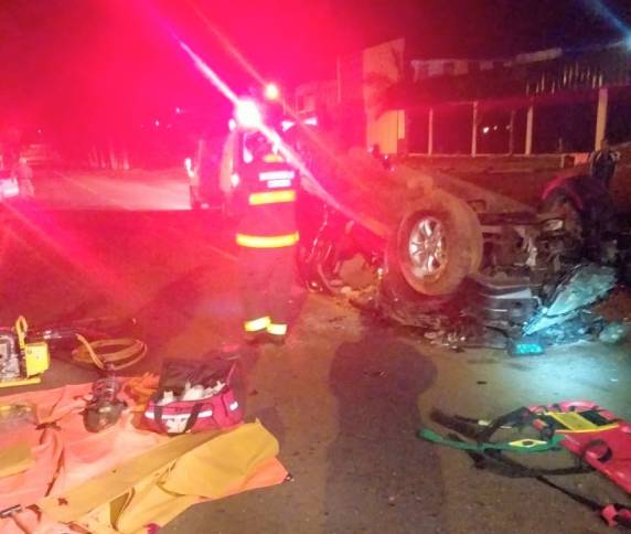 Capotamento deixa idoso ferido na madrugada de hoje em Panambi - foto 3