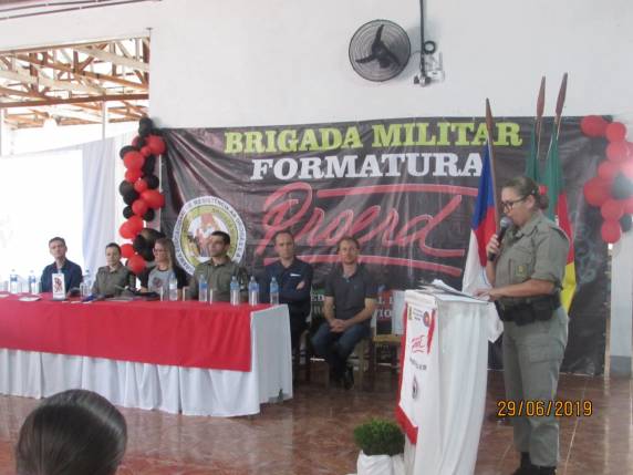 Formatura de alunos do PROERD em São José do Inhacorá - foto 2