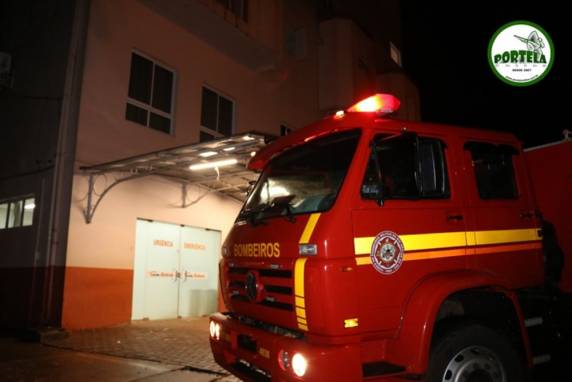 Corpo de Bombeiros vieram a Tenente Portela, mas Brigada de Incêndio do HSA controlou a situação