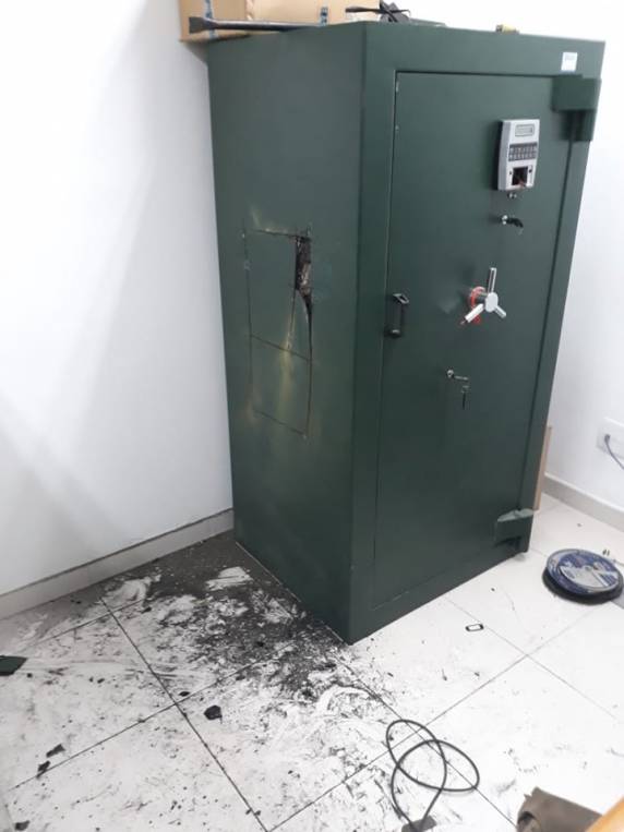Tentativa de furto  ocorreu durante a madrugada desta terça-feira (09)