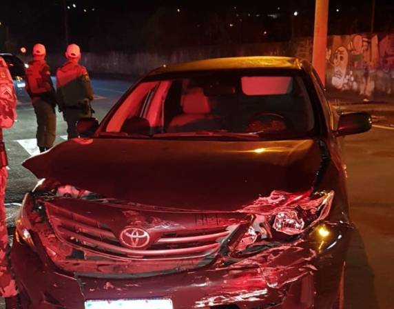 Acidente ocorreu nas proximidades da rodoviária na noite de ontem