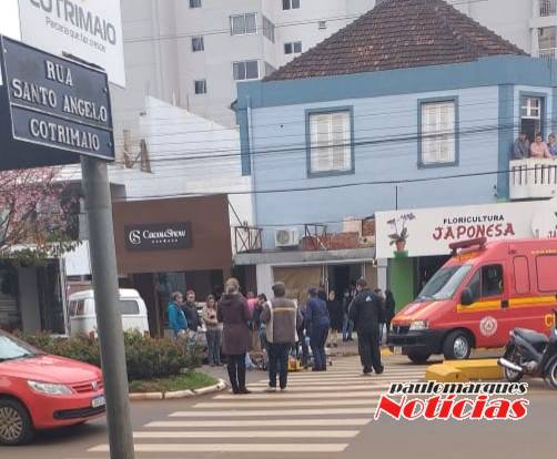 Idoso é atropelado sobre faixa de segurança na Av. Uruguai, em Três de Maio - foto 2
