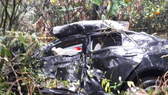 A vítima é o motorista de um Corolla de Santa Rosa