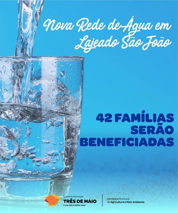 42 famílias da localidade que ainda não possuíam água potável em suas residências serão beneficiadas