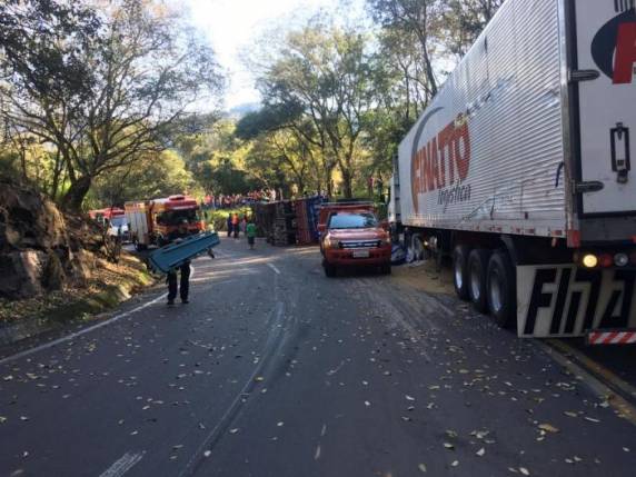 Acidente deixou duas pessoas feridas no Goio-Ên, em Nonoai