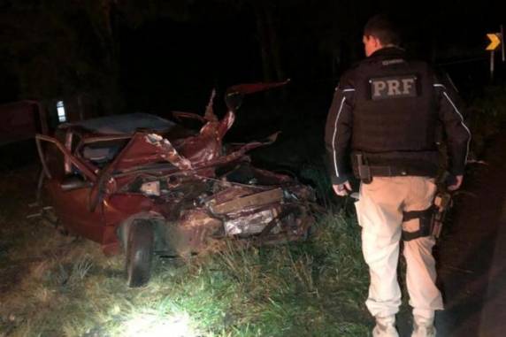 Vítima conduzia um Fiat Uno e era moradora de Nova Prata, conforme a Polícia Rodoviária Federal