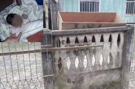 Recém-nascida estava enrolada em cobertores sujos de sangue quando foi localizada por coletor de lixo; mãe da criança ainda não foi encontrada