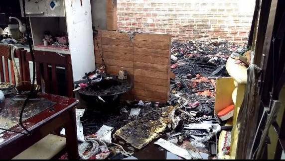 Incêndio em residência no bairro Jardim Paraguai em Panambi - foto 5