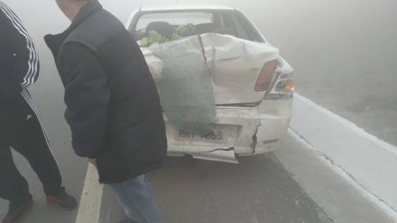 Neblina e fumaça causam interdição e acidentes na BR-282 em Lages - foto 6