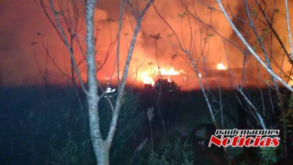 VÍDEO; Bombeiros combatem incêndio em área de vegetação seca em Consolata, Três de Maio - foto 3