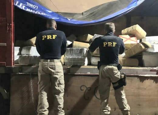 Esta é a maior apreensão de droga feita pela PRF no Rio Grande do Sul em 2019