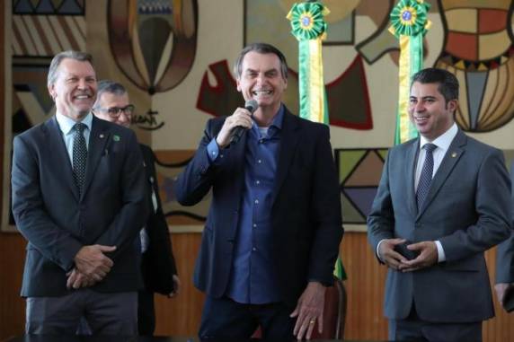 Cerimônia de sanção do projeto foi realizada no Palácio da Alvorada, onde o presidente se recupera da operação