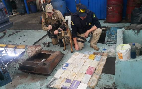 PRF apreende 21 kg de pasta-base de cocaína e cinco quilos de crack na BR 282 em Lages - foto 2