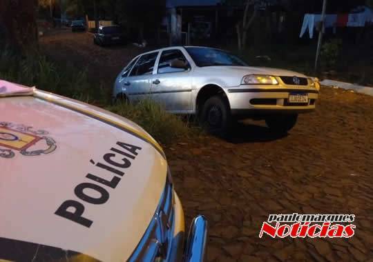 Homem foi abordado pelo Grupo Rodoviário de Santo Augusto depois de cair com o veículo em um boeiro